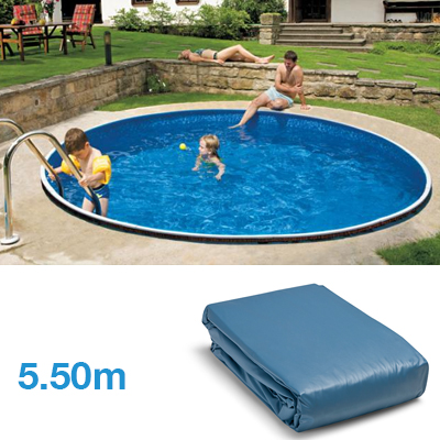 Liner per piscina fuori terra tonda diametro 5.50 m