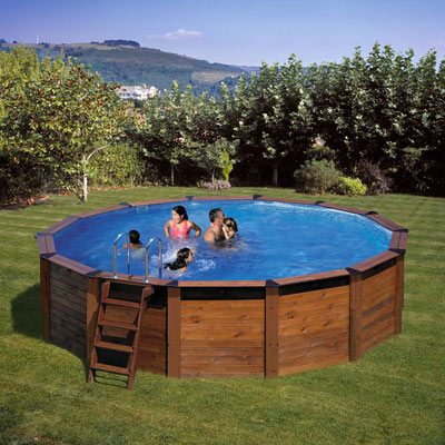 Piscina in legno Nature Pool Hawai tonda