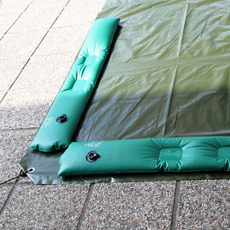 Copertura invernale con salsicciotti Poolcover