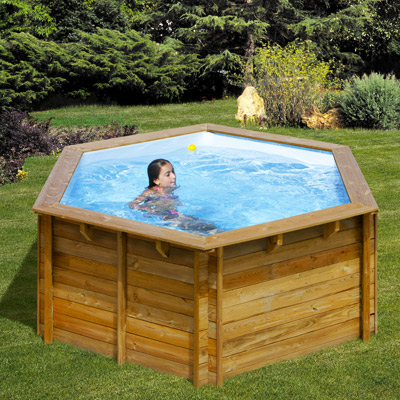 Piscina in legno tonda SUNBAY LILI 2,95m x altezza 1,05m