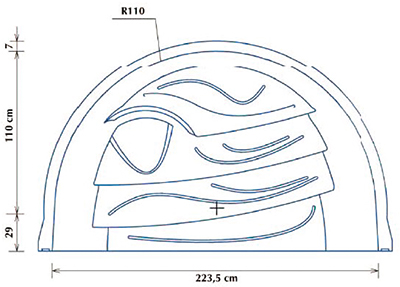 Diagramma 1 vista di sopra scala opera