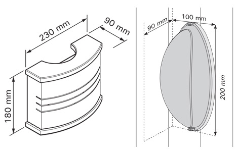 Dimensioni Lampada + abat jour