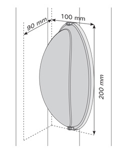 Dimensioni della lampada