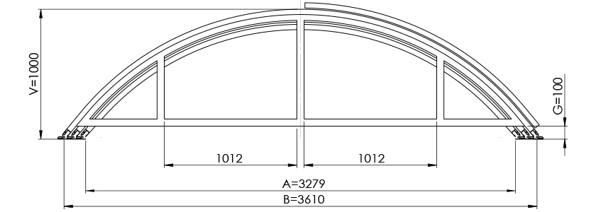 Dimensioni Copertura Silhouette M