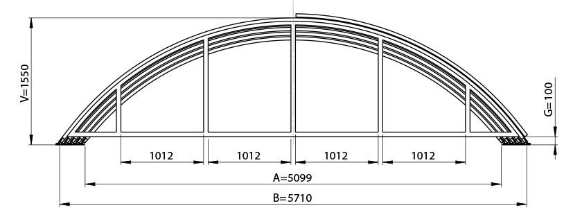 Dimensioni copertura Silhouette XXL