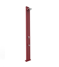 Doccia solare Spring S A220 Colore rosso lampone