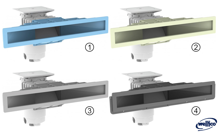 Gamma di skimmer colorati