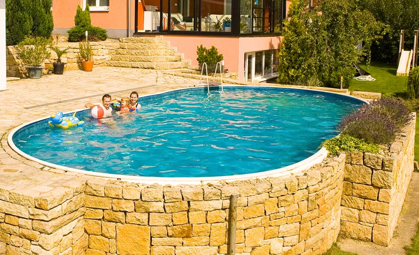 Liner per piscina fuori terra ovale