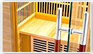 Maniglia della sauna Luxe