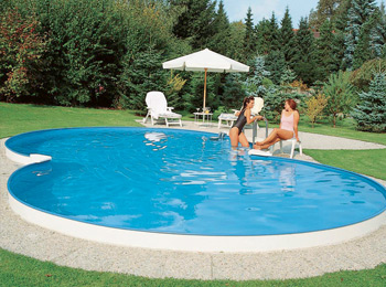 Piscina Mahogany a forma di 8