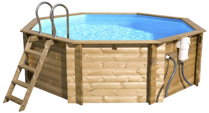 Piscina fuori terra in legno Tropic