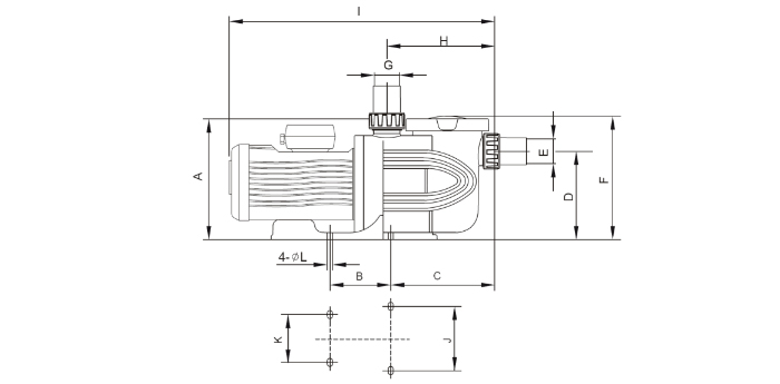 Dimensioni pompe Vienna 100 150 200