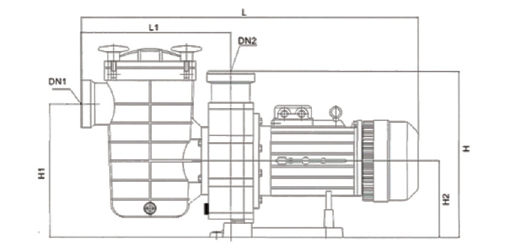 Dimensioni delle pompe Breton 2200A, 3000A e 4000A