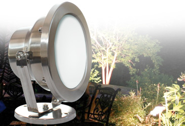 Proiettore inox 15 LED illuminazione bianca Proiettore inox 15 LED illuminazione bianca