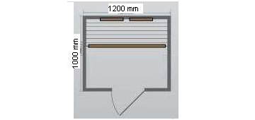 Dimensioni della sauna Calipso