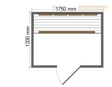 Dimensioni della sauna Circe