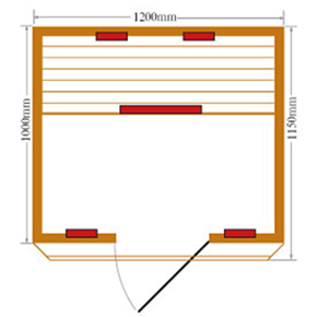 Dimensioni della sauna Dafne