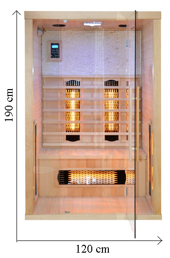 Sauna Niobe con dimensioni : altezza e larghezza
