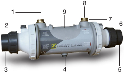 Scambiatore Zodiac HEAT LINE NUDO