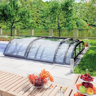 Copertura telescopica per piscina ALLURE QUARTZ Copertura telescopica per piscina ALLURE QUARTZ